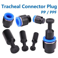 20/50pcs PP PPF 4/6/8/10/12mm Pneumatic Plug Fittings Quick Nylon Fitting Hose Tube Push Fit Dustproof Seal Connector Air Line