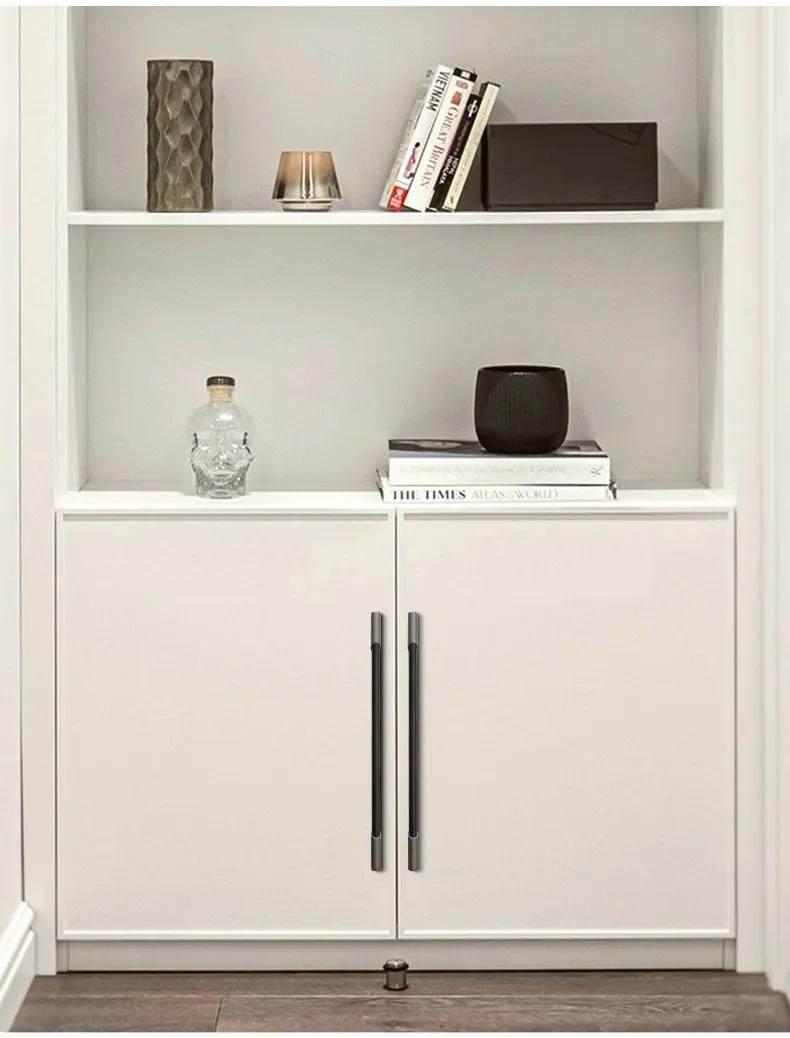 Description Picture 5 of itemGrey Black Aluminum Alloy Drawer Closet Wardrobe Cupboard Cabinet Pulls Door Handle for Cabinet Wardrobe Drawer Kitchen Cupboard