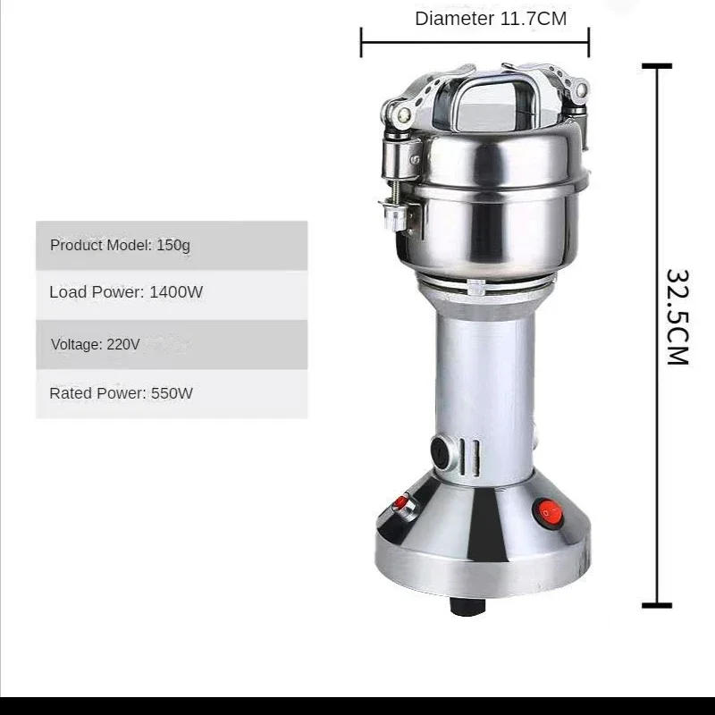 Description Picture 3 of item1000/1500/2000g Coffee Grinder Machine 4100W Home Stainless Steel Grains Spices Medicinal Herbs Dry Food Grinder Crusher