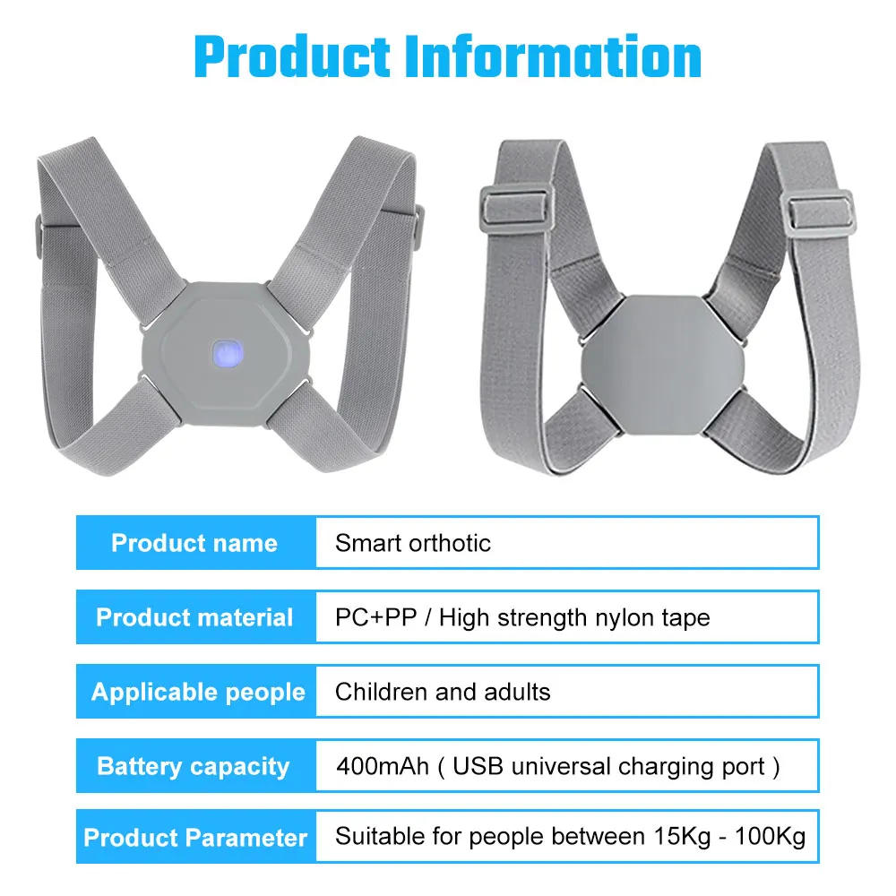Description Picture 2 of itemBack Posture Corrector Correction Belt Sitting Posture Correction Belt Back Orthopedic Adjustable Correction Belt New