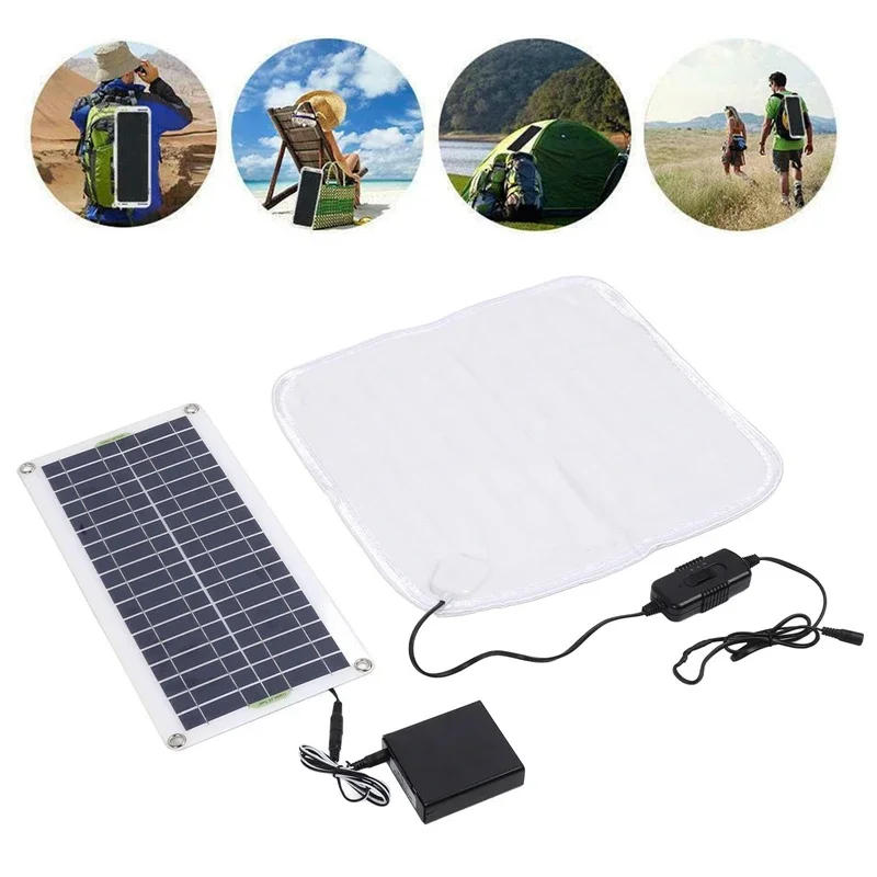 Description Picture 3 of itemPet Electric Blanket 2-speed Temperature Adjustable Heating Mat for Small Cat Dog Warmer Solar/Battery Powered Heated Blanket