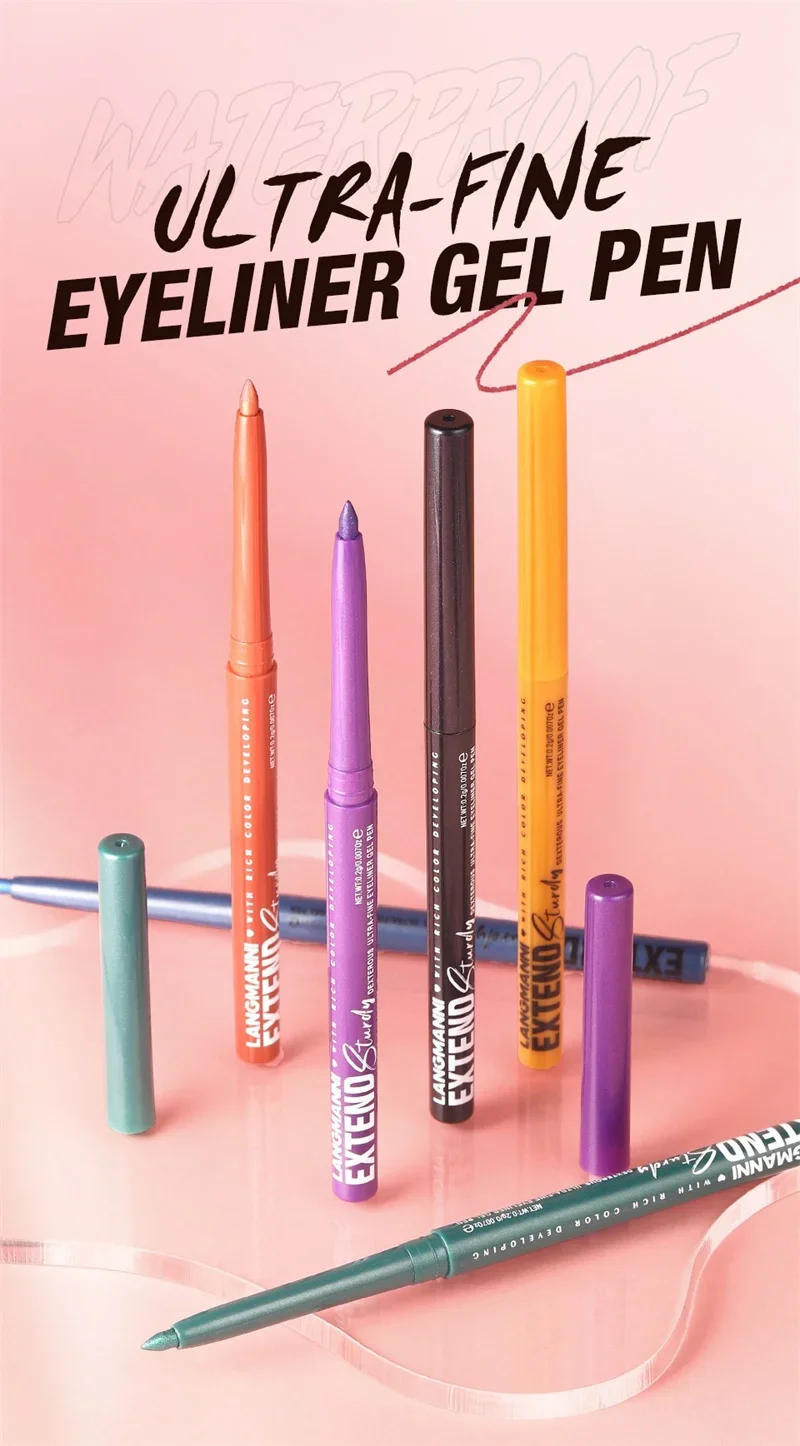 Description Picture 4 of item12-Color Fashion Eyeliner Pencil Smokey Punk Style Eye Liner Pen Long-lasting Waterproof Perform Stage Makeup Eyeshadow Stick