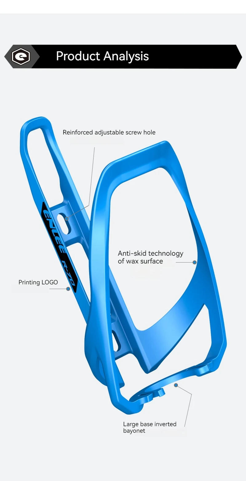 Description Picture 5 of itemToptrek New Multicolor Bicycle Water Bottle Holder MTB Road Bike Lightweight Flexible PC Beverage Bottle Cage Cycling Accessory