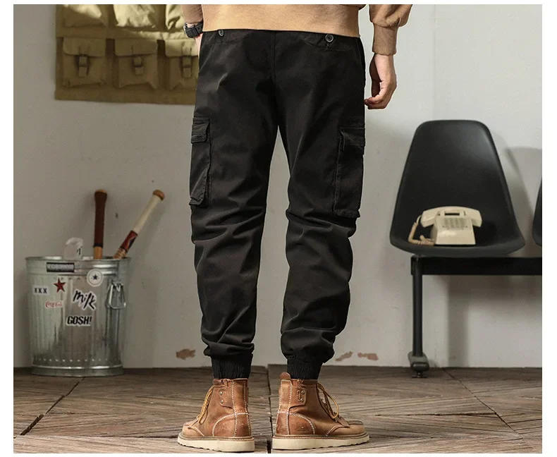 Description Picture 4 of itemNew Autumn and Winter Casual Loose and Wear-resistant Multi Pocket Ankle Bound Workwear Pants Are Versatile