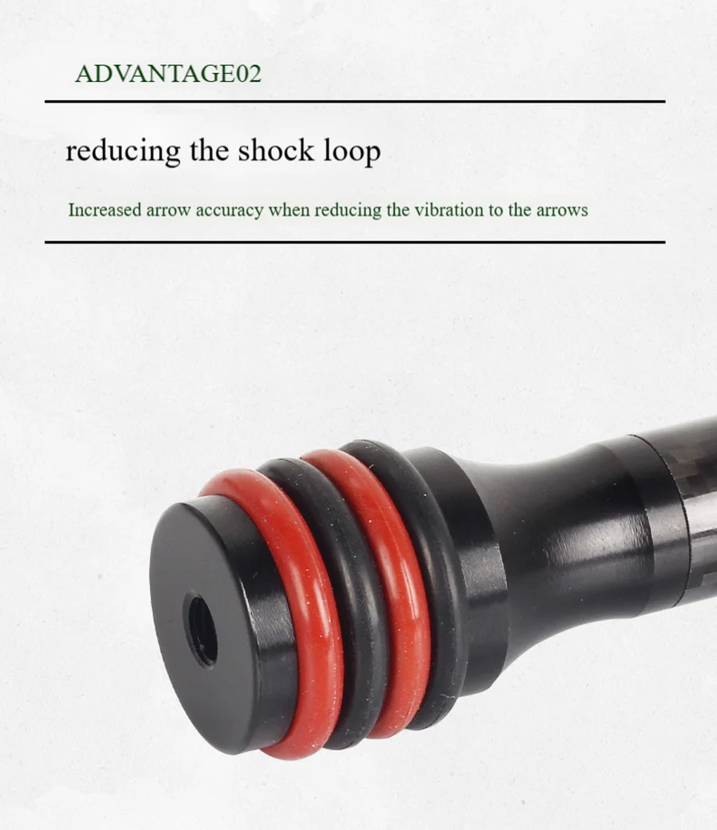 Description Picture 4 of itemCarbon Stabilizer Balance Bar for Archery, Hock Absorption, Compound Bow Shooting Accessories, 6 ", 8"