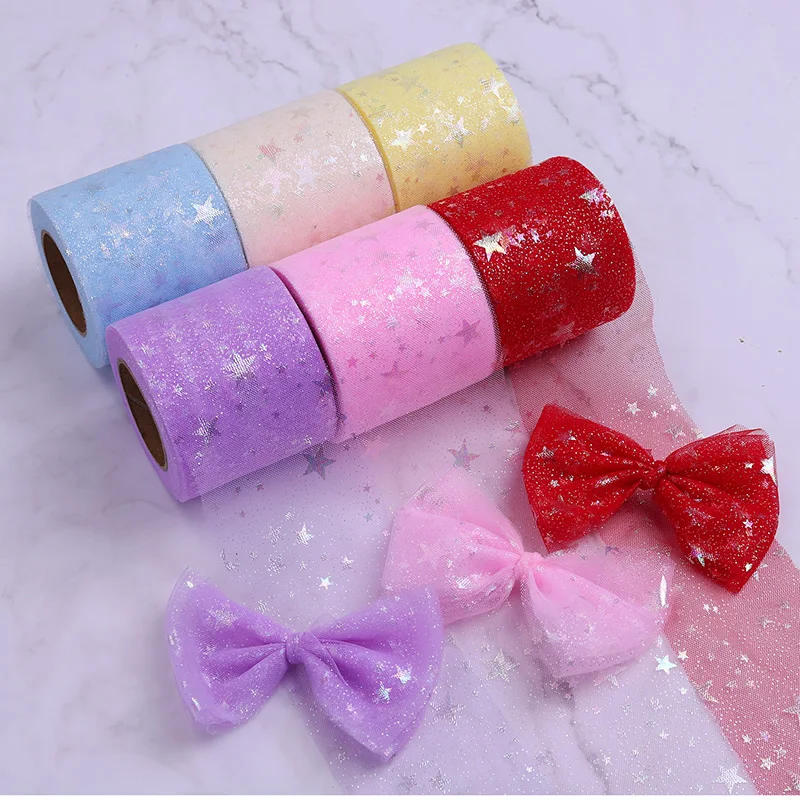 Description Picture 2 of item60mm(5yards/lot) Illusory Rainbow Sequin Chiffon Organza Ribbon DIY Handmade Materials Wedding Party Gift Wrap Supplies