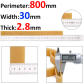 800x30x2.8mm