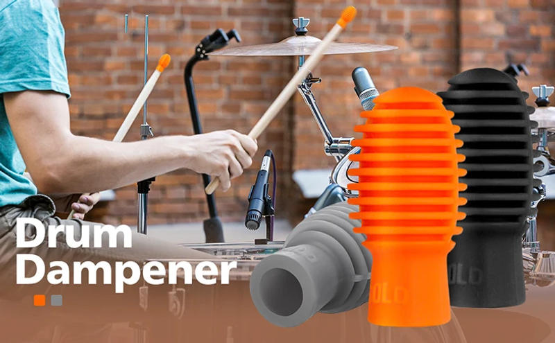 Description Picture 2 of itemDrum Mute Drum Damper Silicone Drumsticks Mute Practice Tips Percussion Instrument Accessories Mute Replacement Parts