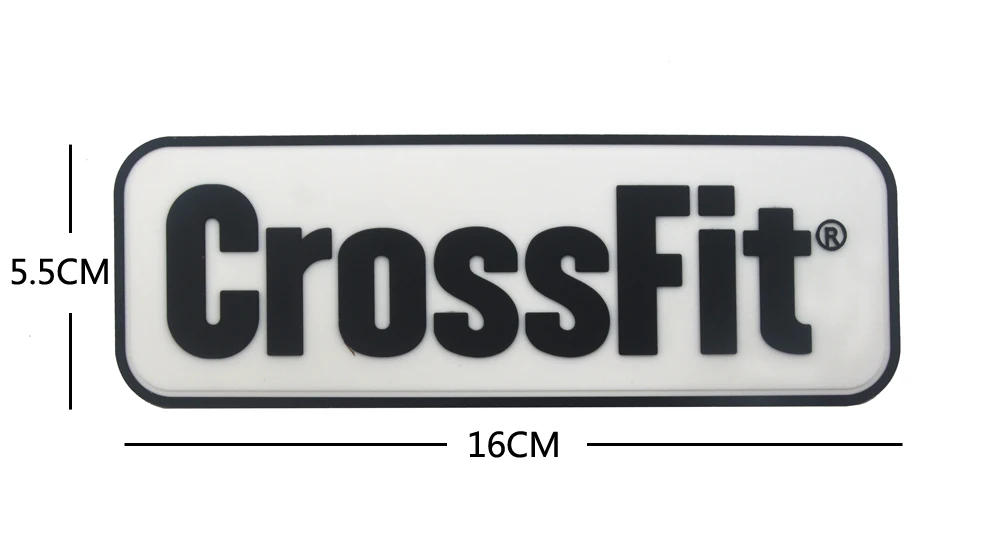 Description Picture 5 of itemCrossFit Name Tags PVC Patch Embroidered Applique Sewing Label Punk Biker Clothes Stickers Apparel Accessories Badge