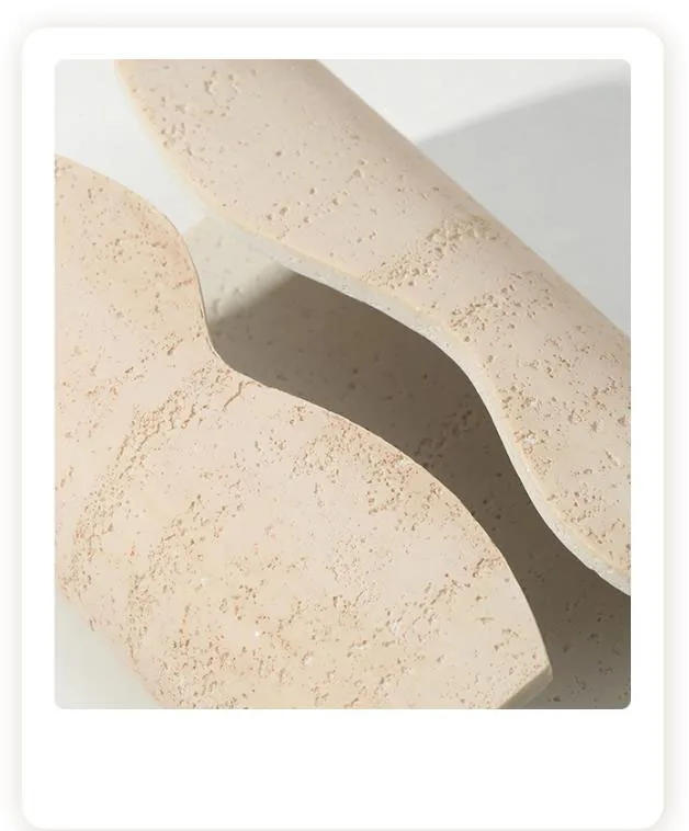 Description Picture 5 of itemEuropean Cave Stone Tissue Box Ceramics Modern Living Room Bedroom Desktop Napkin Organizer Handwork Creative Home Decoration