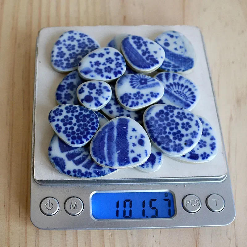 Description Picture 2 of item100g Oval Ceramic Mosaic Tiles Multi Color Mosaic Piece DIY Mosaic Making Stones for Craft Hobby Arts Home Wall Decoration arte