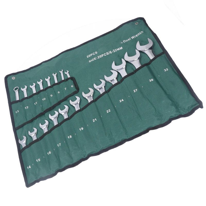 Description Picture 5 of itemHand Tool Combination Wrench Set Metric CRV Steel Spanner Chrome Plated Dual Wrenches Hand Tool 6‑32mm CRV Steel Spanner