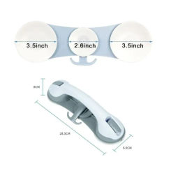 40kg-110kg Bathroom Suction Cup Shower Handle Safety Anti Slip Handrail Support Bar For Elderly Bath Shower Accessories Grab Bar