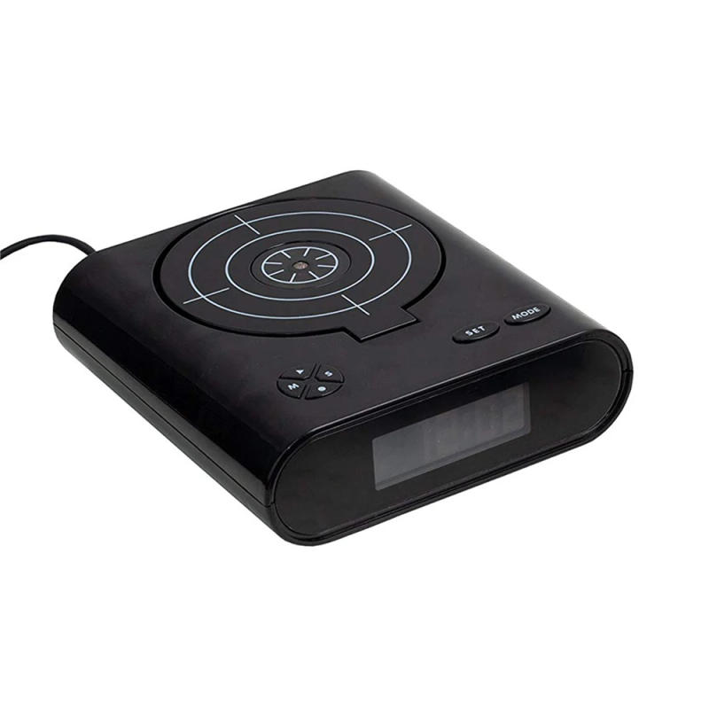 Description Picture 2 of item1Set Gun Alarm Clock / Shoot Alarm Clock / Gun O'Clock / Lock Load Target Alarm Clock Office Gadgets
