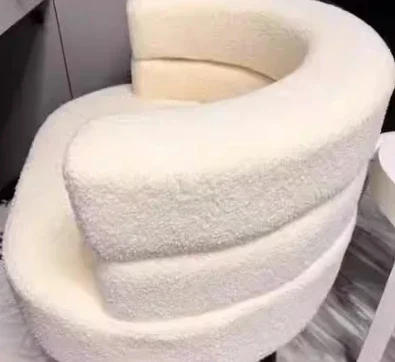 Description Picture 3 of itemWhite Living Room Chairs Nordic Design Velvet Comfy Portable Dining Room Armchair Sofa Chaise Pliante Home Furniture