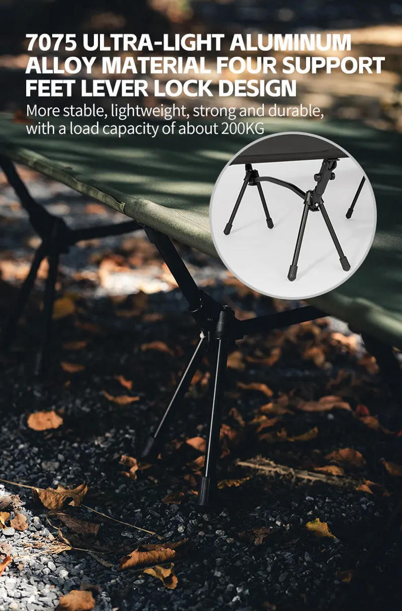 Description Picture 6 of itemThous Winds Upgrade Camping Cot Outdoor Lightweight Mute Camp Tent Bed Travel Sleeping Bed Portable Folding Bed Hiking Fishing