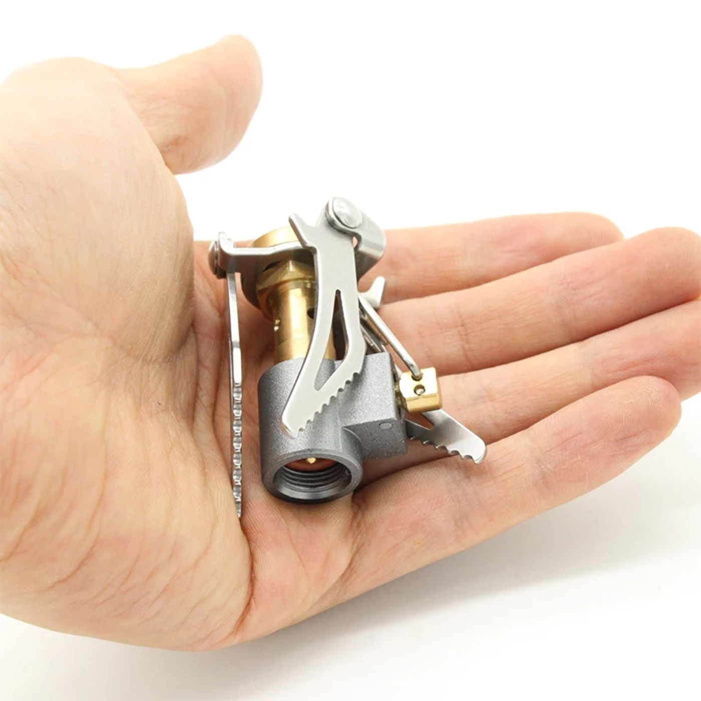 Description Picture 4 of itemUltralight Mini Pocket Stove 3000W Portable Folding Gas Stove Camping Cookware Stove Outdoor Cooking Burner Supplies