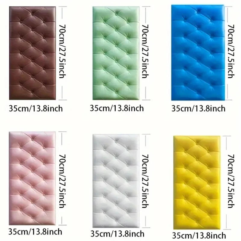 Description Picture 2 of item3D Wall Stickers Wallpaper Self-adhesive Thicken Tatami Anti-collision Wall Mat Pad Kids Bedroom Living Room Soft Foam Cushion