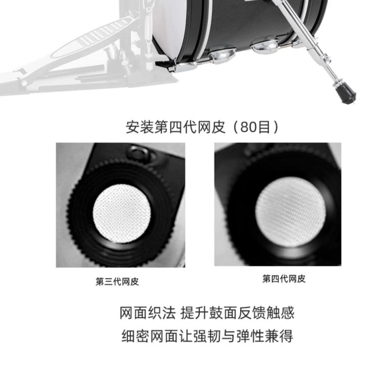 Description Picture 5 of itemLEMON Universal Electronic Drum Mesh Leather Kick Drum
