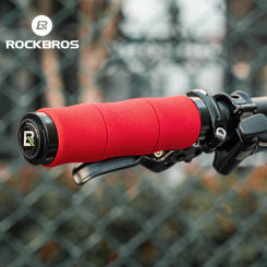 ROCKBROS Bicycle Handlebar Grips Ultralight Soft EVA Bamboo Shape Grips Cycling Handlebar Grips Cuffs MTB Road Bike Accessories