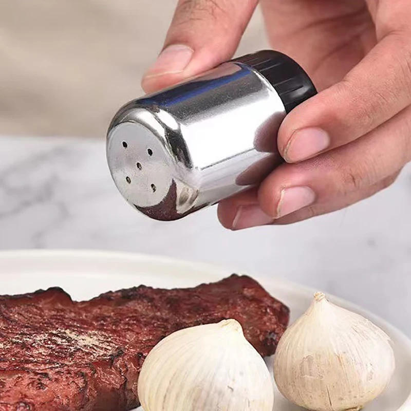 Description Picture 5 of itemStainless Steel Spice Jars Barbecue Salt Shaker Pepper Seasoning Bottle Home Condiments Storage Container Kitchen Accessories