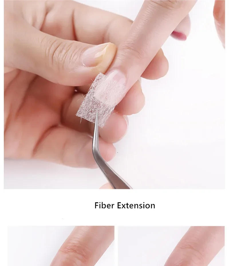 Description Picture 2 of itemNail Extension Silk Fiberglass Non-woven Silks Form Wrap Manicure Building UV Gel French Acrylic Tips Glass Fiber Paper