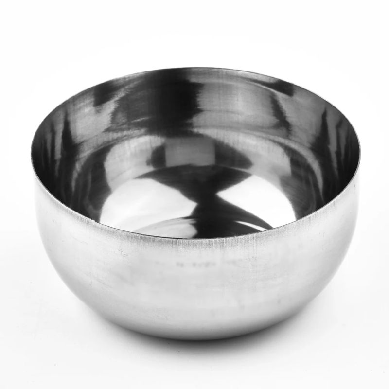 Description Picture 4 of itemStainless Steel Bowl Korean Big Cooked Rice Bowl With Cover Single Layer Steamed Rice Bowl Child Anti-Scalding/fall Tableware