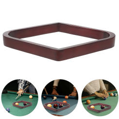 Wooden Triangle Rack 9 Ball Billiard Diamond Design Durable Pool Table Accessories Snooker Ball Holder Game Equipment