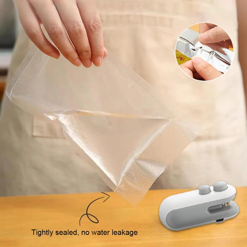 Description Picture 6 of itemMini Heat Bag Sealer Rechargeable Food Packaging Heat Sealer Handheald Plastic Bag Sealing Machine Food Package Clip Bag Sealer