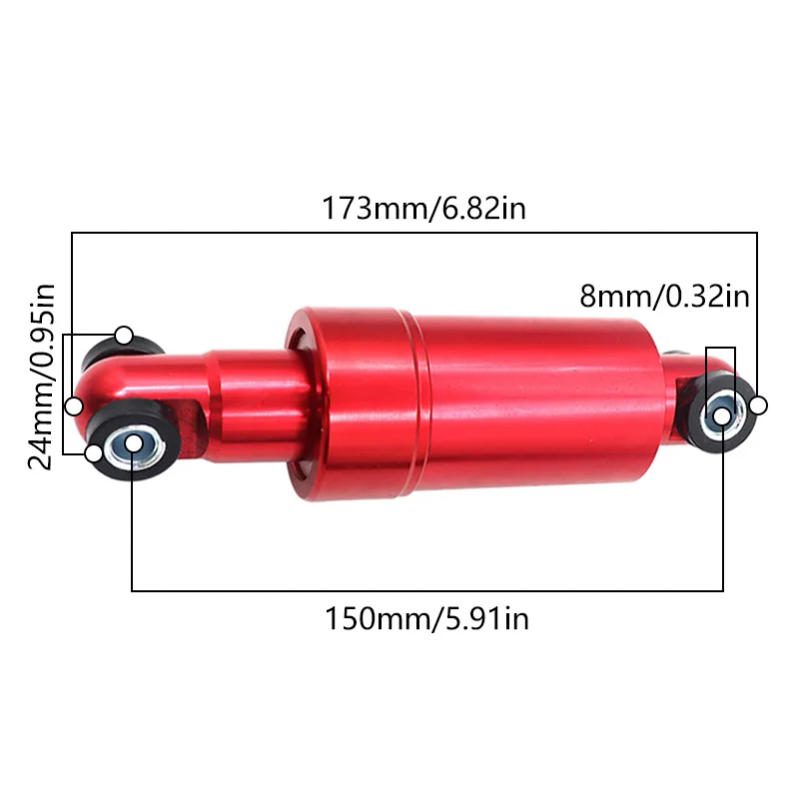 Description Picture 5 of itemHydraulic Shock Absorber Front  Rear Wheels 110 125 150mm All Inclusive  Electric Scooter Anti Vibration Accessories