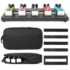 Small Guitar Effect Pedal Board with Carrying Bag 14.96x5.71 Inch Pedalboard Guitar Pedal Plate Guitar Accessories