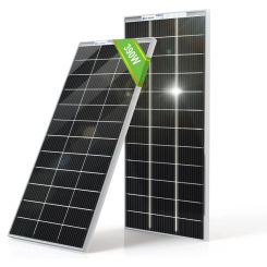 400W Bifacial Solar Panel 2pcs 195 Watt 12 Volt Monocrystalline Solar Panel Module Off Grid PV Power for Home,Camping,Boat,etc.