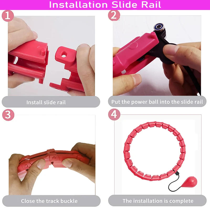 Description Picture 5 of itemFitness Hoop Weights to Exercise At Home Sports Entertainment Sport Equipment for Slimming Gym Ring Portable Body