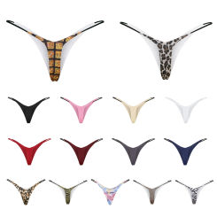 Tiny Thong Women'S Panties Thin Strap Mini G-String Lightweight Solid Color T-Back Low Waist Briefs Underwear Calcinha Feminina