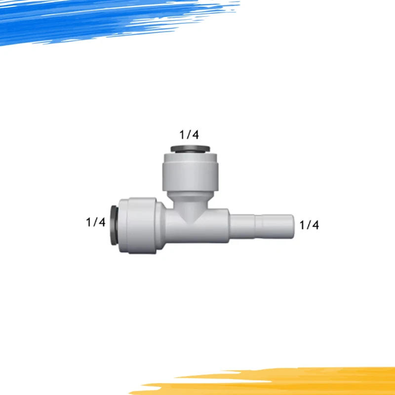 Description Picture 5 of itemTee Type RO Water Fitting Male Female Thread Quick Connection 1/4 3/8 Hose PE Pipe Connector Water Filter Reverse Osmosis Parts