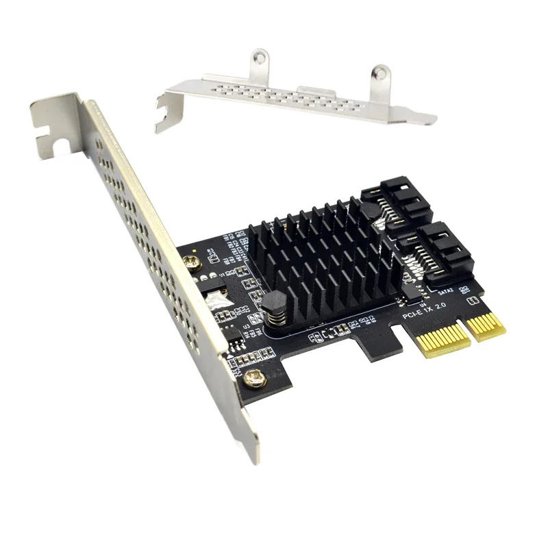 Description Picture 2 of itemPCIE to SATA Expansion Card Marvell 9125 Chip PCI Express X1 to 2 Port SATA 3.0 6Gb Adapter Controller PCI-E SATA Extension Card