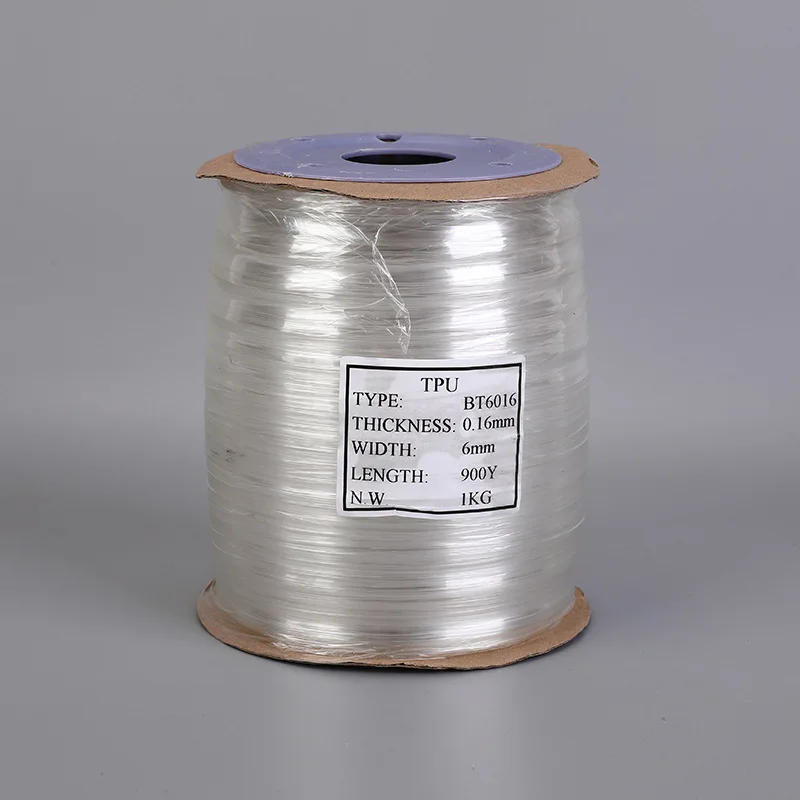 Description Picture 3 of itemWholesale 6/8/10/15/20mm Transparent Clear TPU Elastic Band Swimwear Shirt Overlock Bra Strap Mask Sew DIY Sportswear Accessory