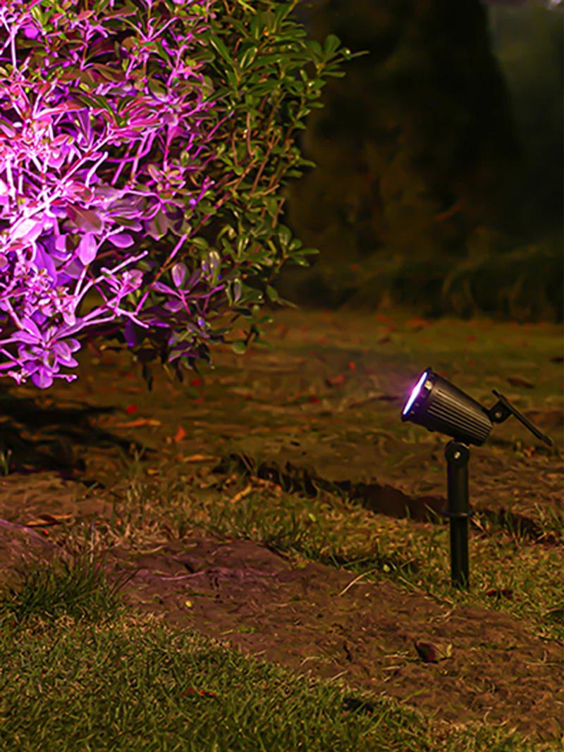 Description Picture 5 of itemNew 9 LED Solar Spotlights Outdoor IP65 Waterproof Brightness Adjustable Spot Light Garden Backyard Driveway Patio Decor Lamp