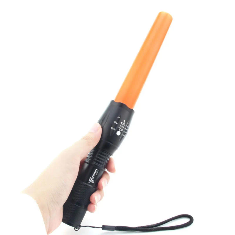 Description Picture 6 of itemUltraFire A100 6 Inches Traffic Wand Safety Signal Warning Flash Light Powerful Led Flashlight Outdoor Lamp for Parking Command