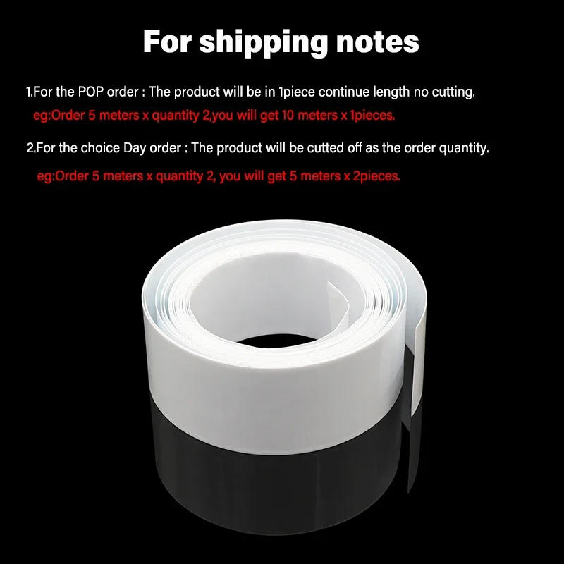 Description Picture 4 of item7mm ~ 150mm White 18650 Lipo Battery PVC Heat Shrink Tube Pack 1M ~ 20M Insulated Film Wrap Lithium Case Protection Cable Sleeve