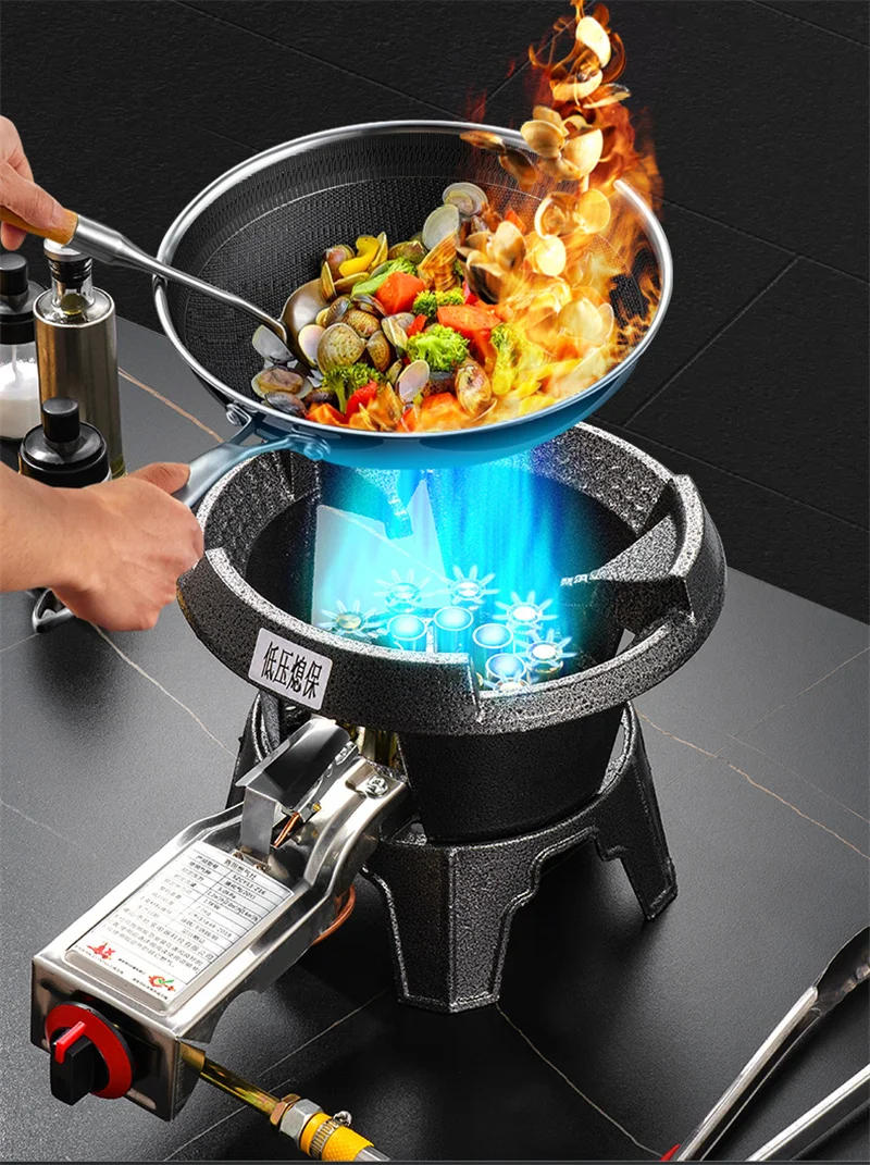 Description Picture 5 of itemLow-pressure Fierce Fire Stove Commercial Single Stove with Flameout Protection Hotel Energy-saving Cooktop Liquefied Gas Cooker