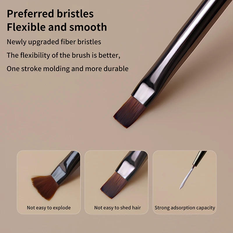 Description Picture 4 of item1Pcs French Stripe Nail Art Liner Brush Set Tips Ultra-thin Line Drawing Pen UV Gel Painting Brushes Manicure Tool