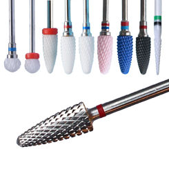 1pc Ceramic Nail Drill Bit Carbide Milling Cutters Rotary Bits For Electric Manicure Machine Burr Accessories Nail Art Tools