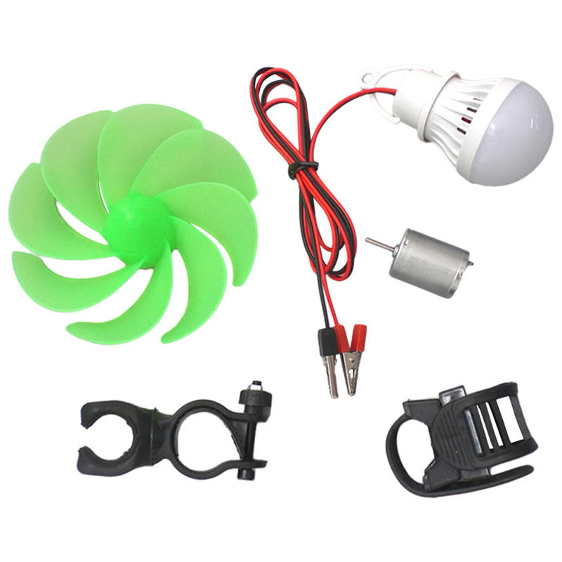 Description Picture 4 of itemMini Wind Turbine Motor Blade W/Bulb DIY Kit Power Alternative Energy Generator Home Wind Power Supplies