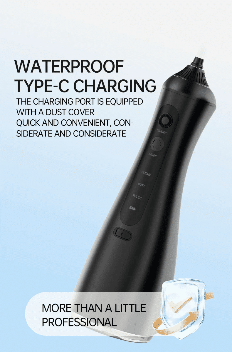 Description Picture 6 of itemIconic Brand Youpin Water Flossers Oral Irrigator Rechargeable Portable Dental 3 Modes Water Tank for Teeth Waterproof Teeth Cleaner