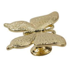Hard Home Decoration Cabinets Handle Furniture Handle Door Cabinets Knobs Multi-layer Zinc Alloy Butterfly Shape