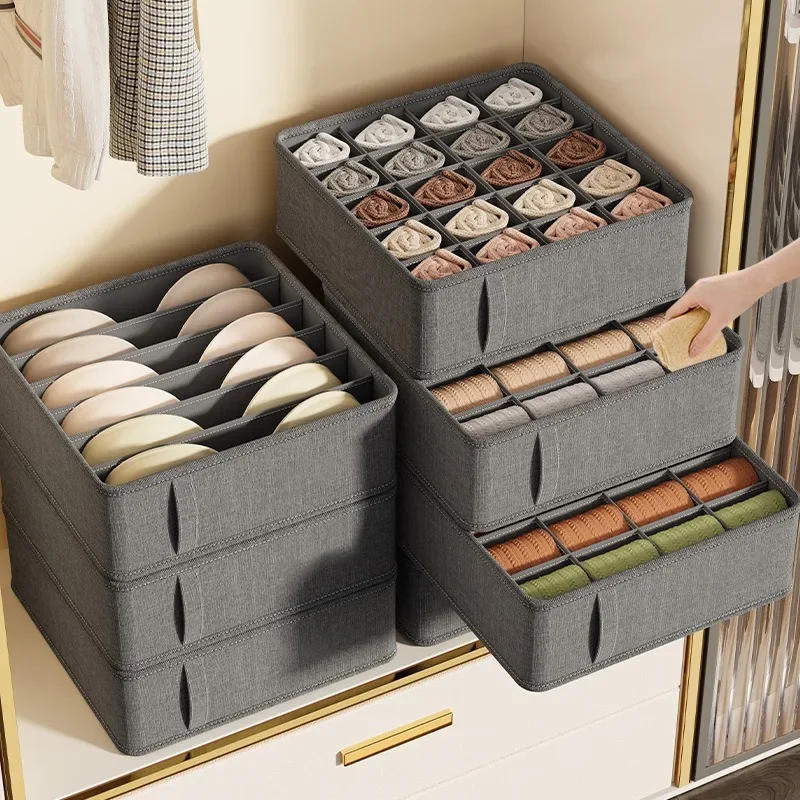 Description Picture 5 of itemUnderwear Cabinet Drawer Organizer Socks Clothing Storage Box Wardrobe Organizer Clothes Ties Pants Bra Socks Storage Organizers