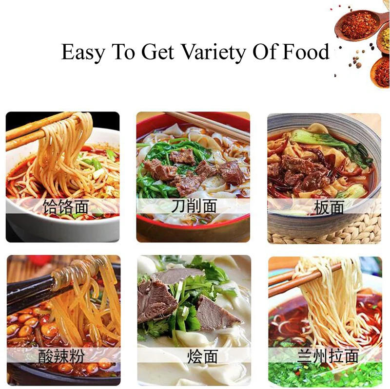 Description Picture 4 of itemHydraulic Noodle Press Stainless Steel Commercial Electric Noodle Maker Pasta Extruder Machine