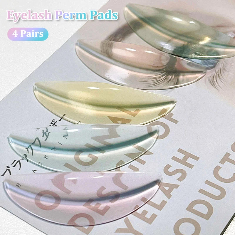 Description Picture 2 of item4 Pairs Of Silicone Eyelash Perm Pad Lifting Lashes Rods Shield L Warped Eyelash Curler Accessories Applicator Makeup Tools
