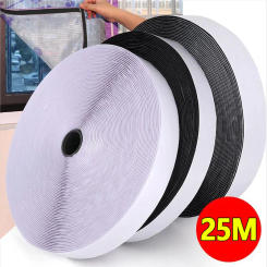 25Meter Strong Self-adhesive Hook and Loop Fastener Tape Magic Nylon Sticker Strap Adhesive with Glue for DIY Craft20/25/30/50MM
